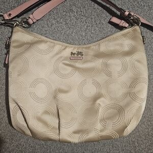 Coach Beige and Pink Women's Bag